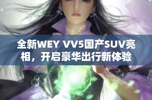 全新WEY VV5国产SUV亮相，开启豪华出行新体验