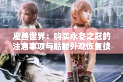 魔兽世界：购买永冬之冠的注意事项与骷髅外观恢复技巧
