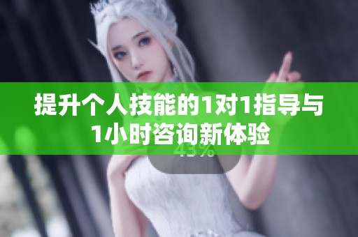 提升个人技能的1对1指导与1小时咨询新体验