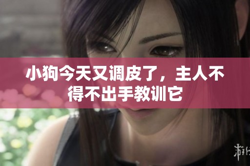 小狗今天又调皮了，主人不得不出手教训它