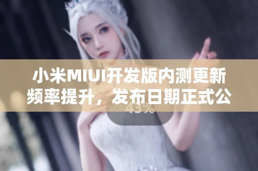 小米MIUI开发版内测更新频率提升，发布日期正式公布
