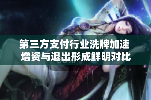 第三方支付行业洗牌加速 增资与退出形成鲜明对比