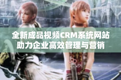 全新成品视频CRM系统网站助力企业高效管理与营销