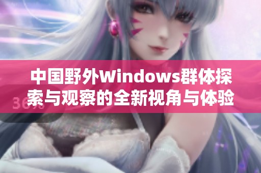 中国野外Windows群体探索与观察的全新视角与体验分享
