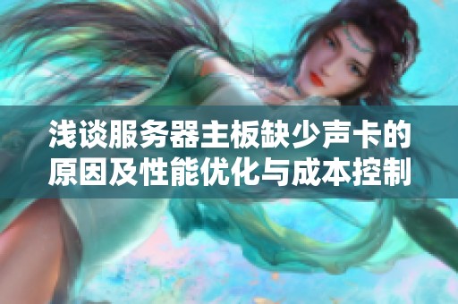 浅谈服务器主板缺少声卡的原因及性能优化与成本控制之间的微妙平衡