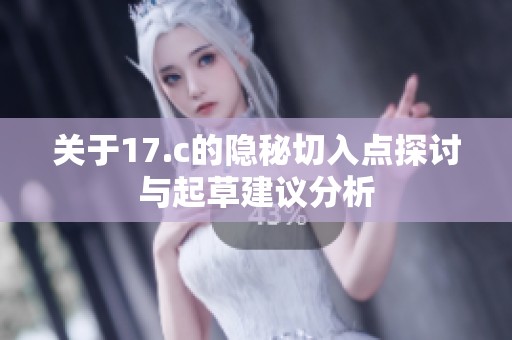 关于17.c的隐秘切入点探讨与起草建议分析