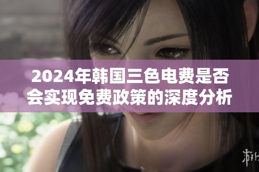 2024年韩国三色电费是否会实现免费政策的深度分析