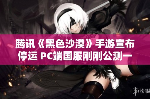 腾讯《黑色沙漠》手游宣布停运 PC端国服刚刚公测一个月