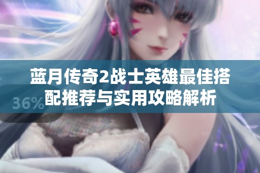 蓝月传奇2战士英雄最佳搭配推荐与实用攻略解析