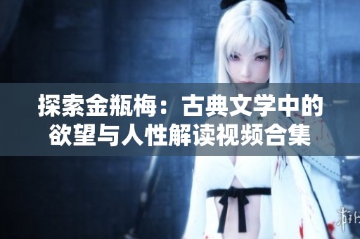 探索金瓶梅：古典文学中的欲望与人性解读视频合集