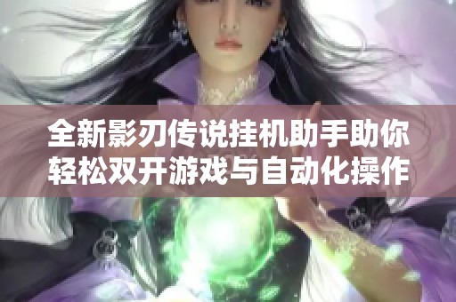 全新影刃传说挂机助手助你轻松双开游戏与自动化操作