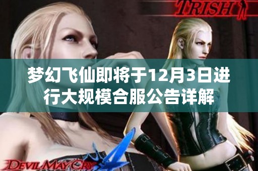 梦幻飞仙即将于12月3日进行大规模合服公告详解