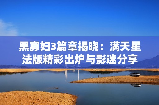 黑寡妇3篇章揭晓：满天星法版精彩出炉与影迷分享