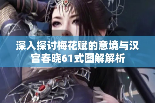 深入探讨梅花赋的意境与汉宫春晓61式图解解析