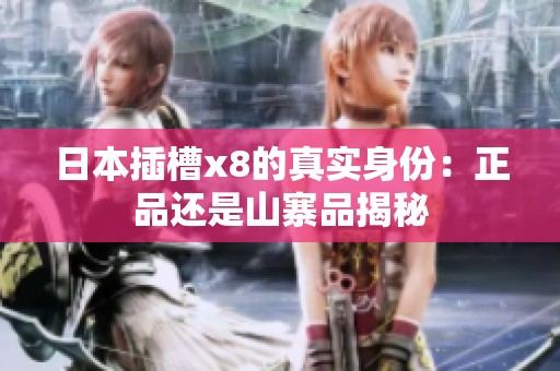 日本插槽x8的真实身份：正品还是山寨品揭秘