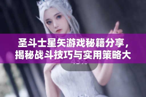 圣斗士星矢游戏秘籍分享，揭秘战斗技巧与实用策略大解析