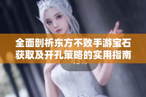 全面剖析东方不败手游宝石获取及开孔策略的实用指南